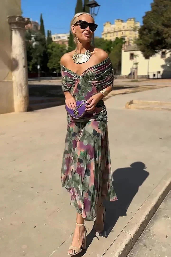 Elodie | Elegante maxi-jurk met V-hals