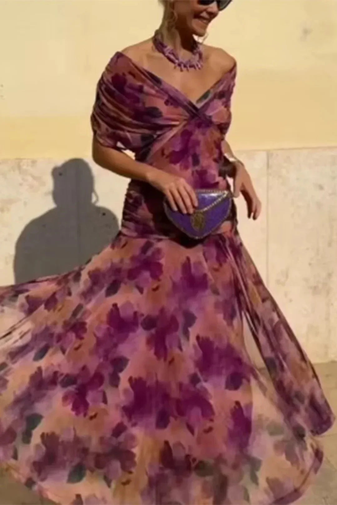 Elodie | Elegante maxi-jurk met V-hals