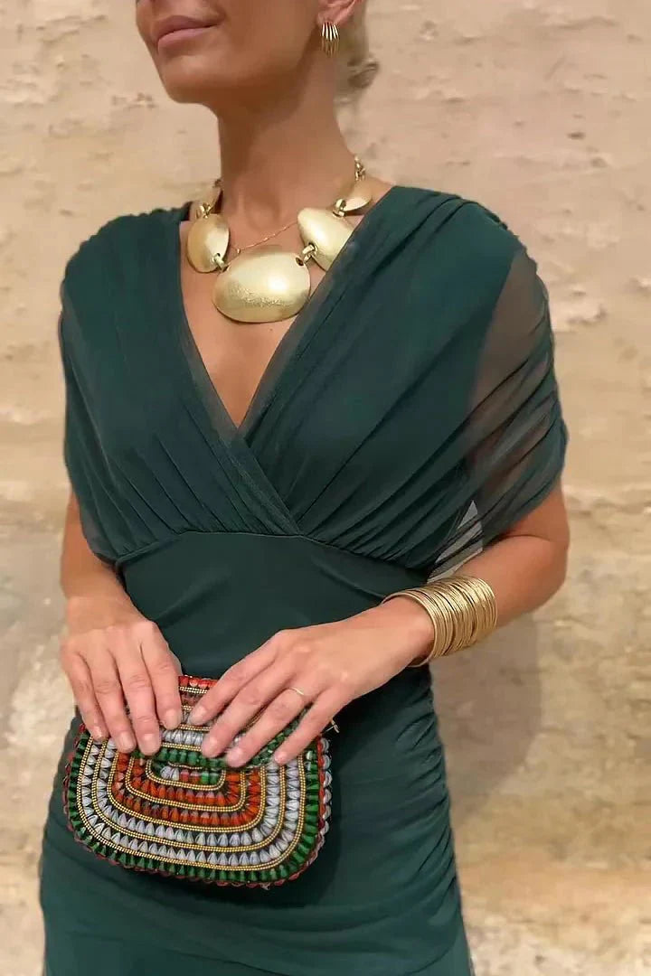 Elodie | Elegante maxi-jurk met V-hals