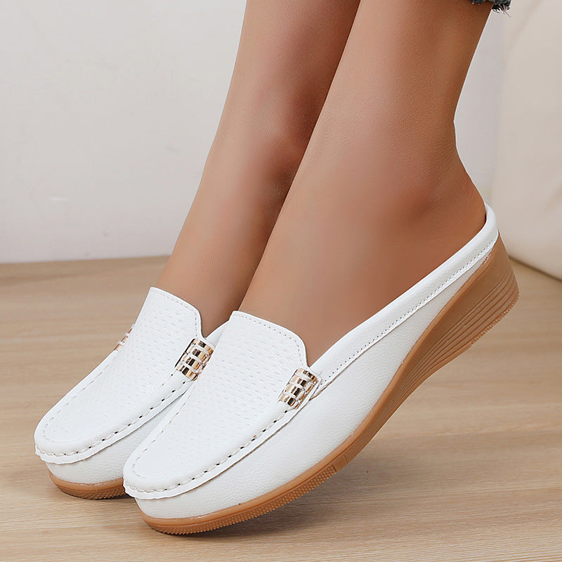 Alisha - Slip-on, lightweight, leather, everyday, orthopedic moccasins