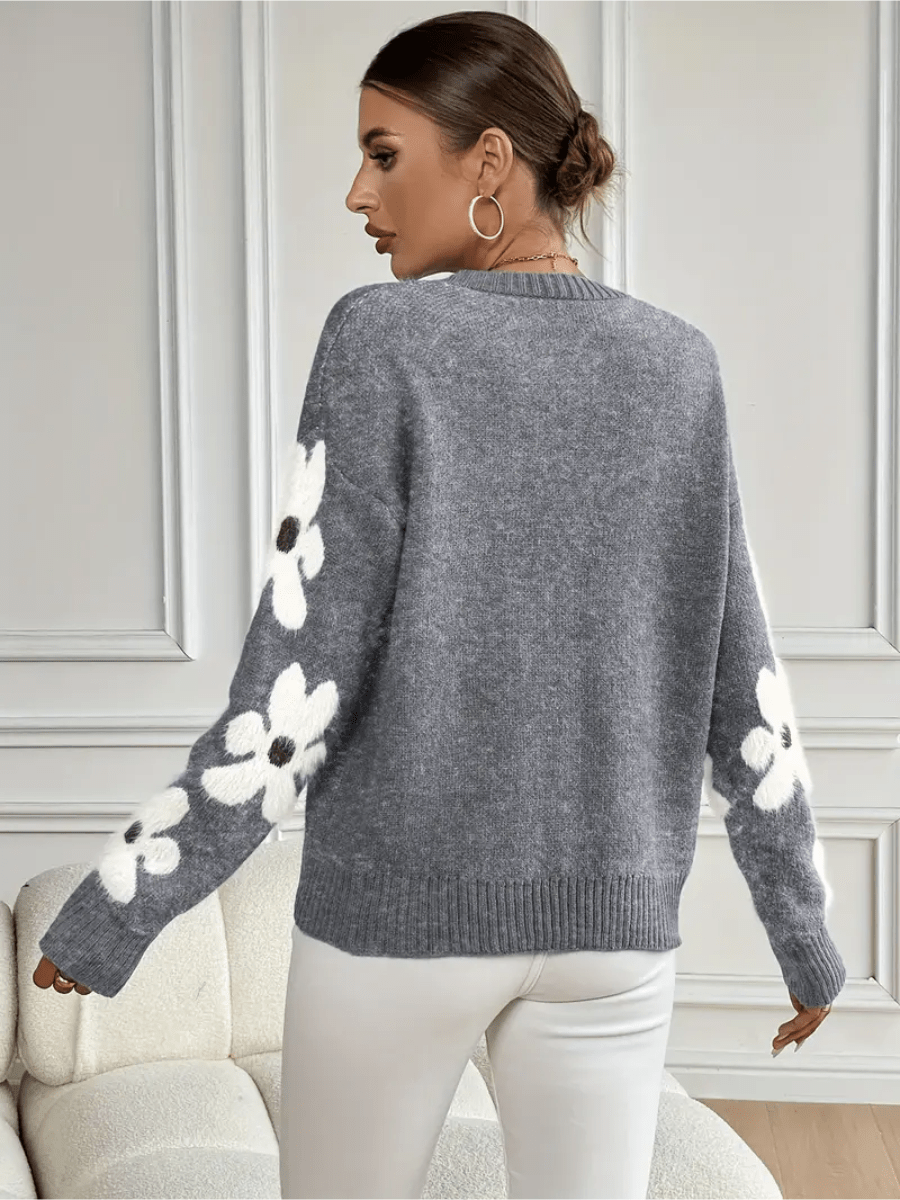 Flora | Elegante en Comfortabele Sweater met Bloemenprint