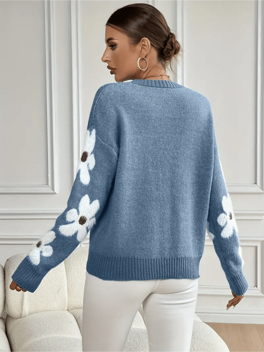 Flora | Elegante en Comfortabele Sweater met Bloemenprint