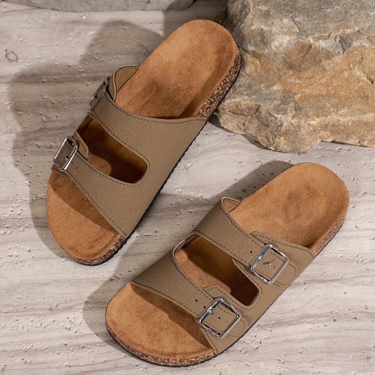 Nicolas Verstelbare Heren Sandalen met Antislipzool