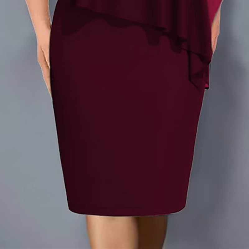 Rosa™ | Capejurk met V-hals en strass, voorzien van een chiffon overlay