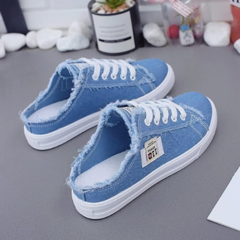 Amelia - Orthopedic Denim mules – Easy to slip on