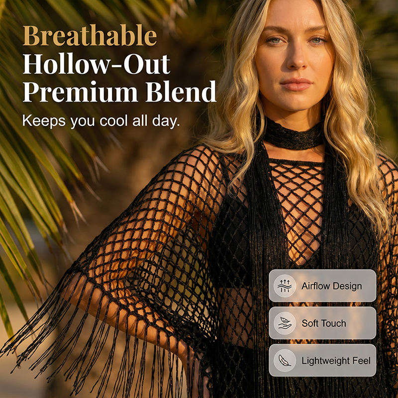 Mila™ | Zomerkleding van metallic haakwerk – Licht, luchtig & Een eenvoudige en stijlvolle zomeroutfit