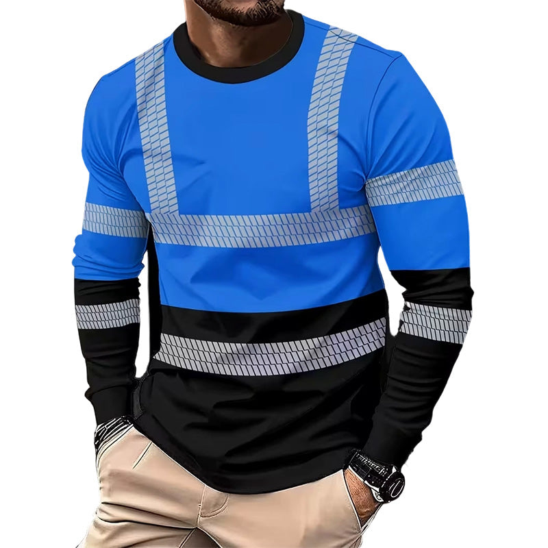 Edo | Sportieve heren-longsleeve – vochtafvoerend, met subtiele print, voor actieve dagen