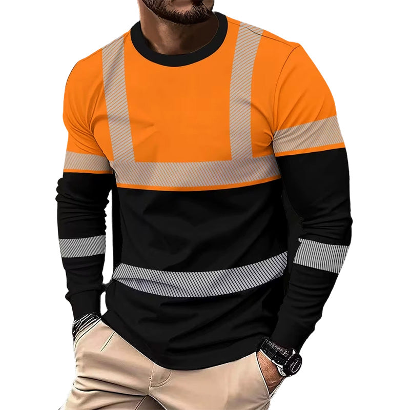 Edo | Sportieve heren-longsleeve – vochtafvoerend, met subtiele print, voor actieve dagen