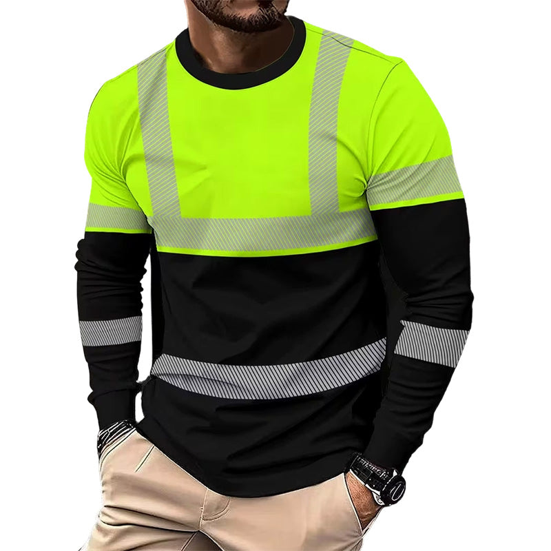 Edo | Sportieve heren-longsleeve – vochtafvoerend, met subtiele print, voor actieve dagen
