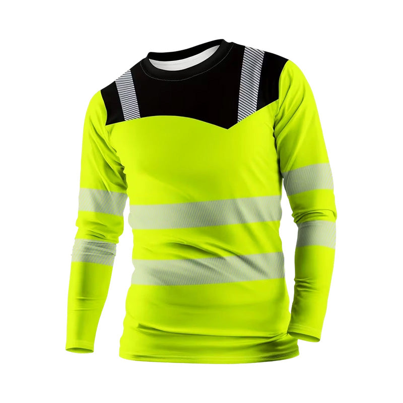 Edo | Sportieve heren-longsleeve – vochtafvoerend, met subtiele print, voor actieve dagen