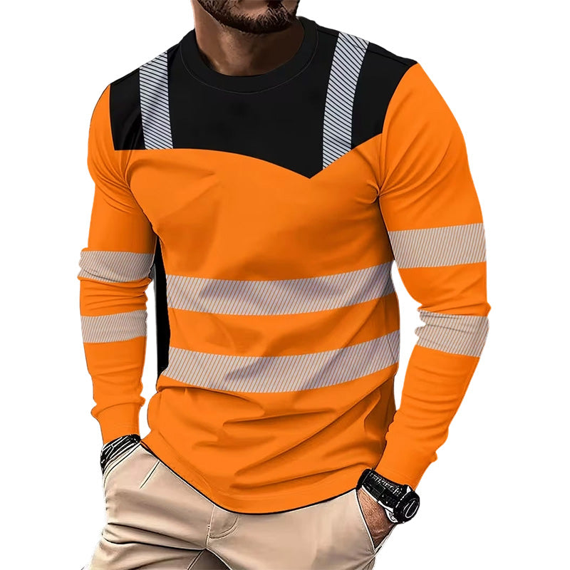 Edo | Sportieve heren-longsleeve – vochtafvoerend, met subtiele print, voor actieve dagen