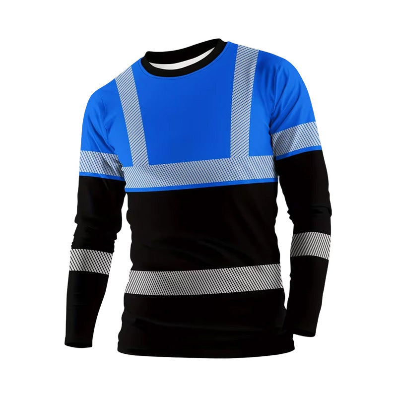 Edo | Sportieve heren-longsleeve – vochtafvoerend, met subtiele print, voor actieve dagen
