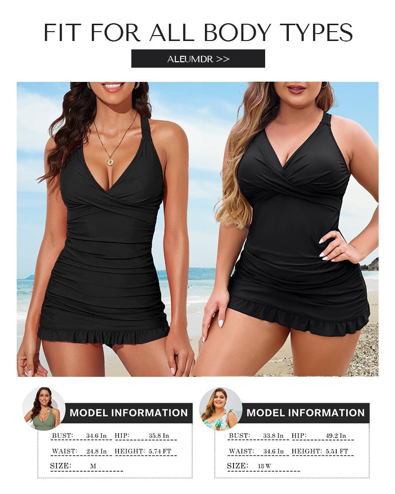 Swimdress – Corrigerend Badpak met Ruches