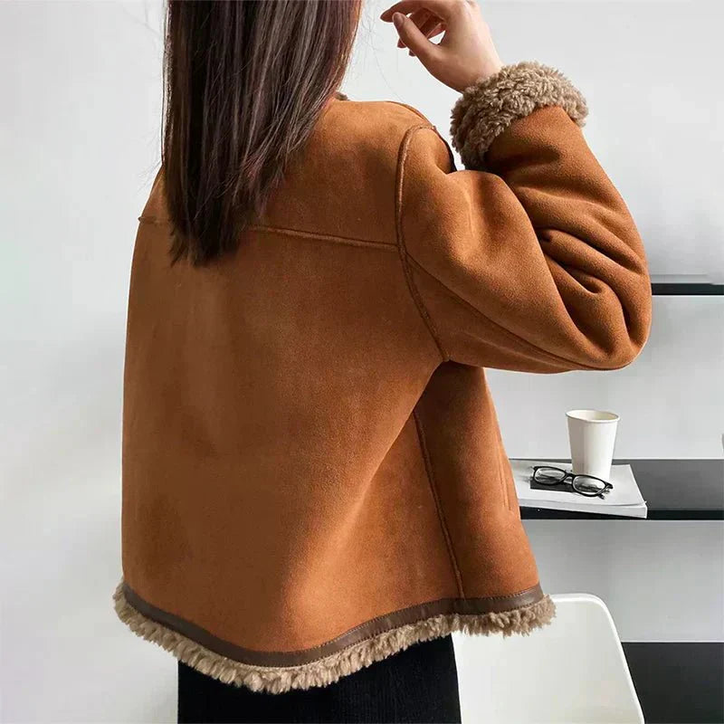 Terhild – Jas met Shearling-Beslag