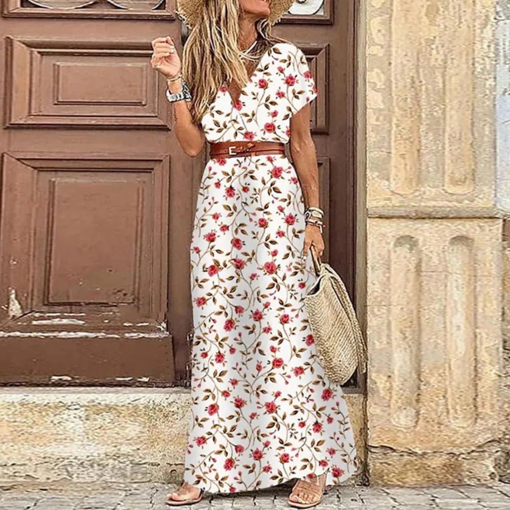 Teske™ - Maxi Ibiza Jurk - Inclusief riem