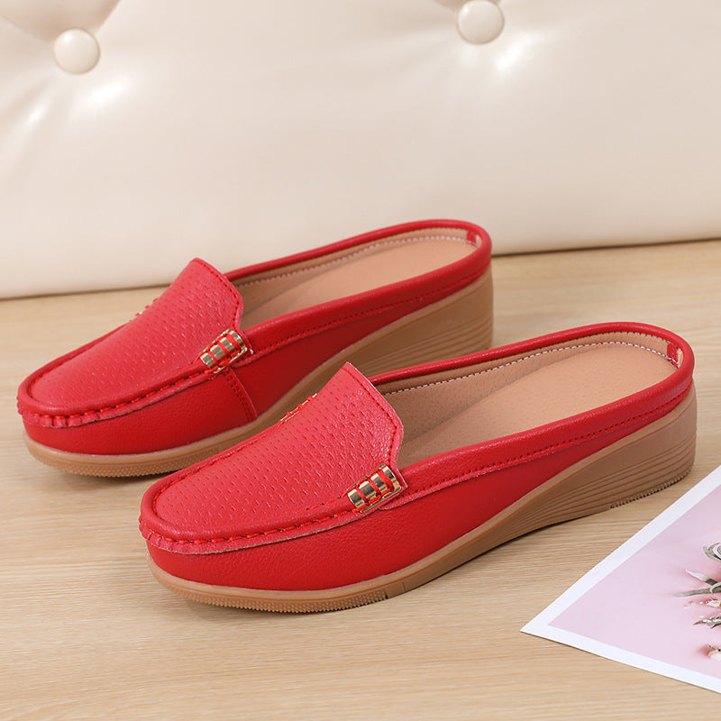 Alisha - Slip-on, lightweight, leather, everyday, orthopedic moccasins