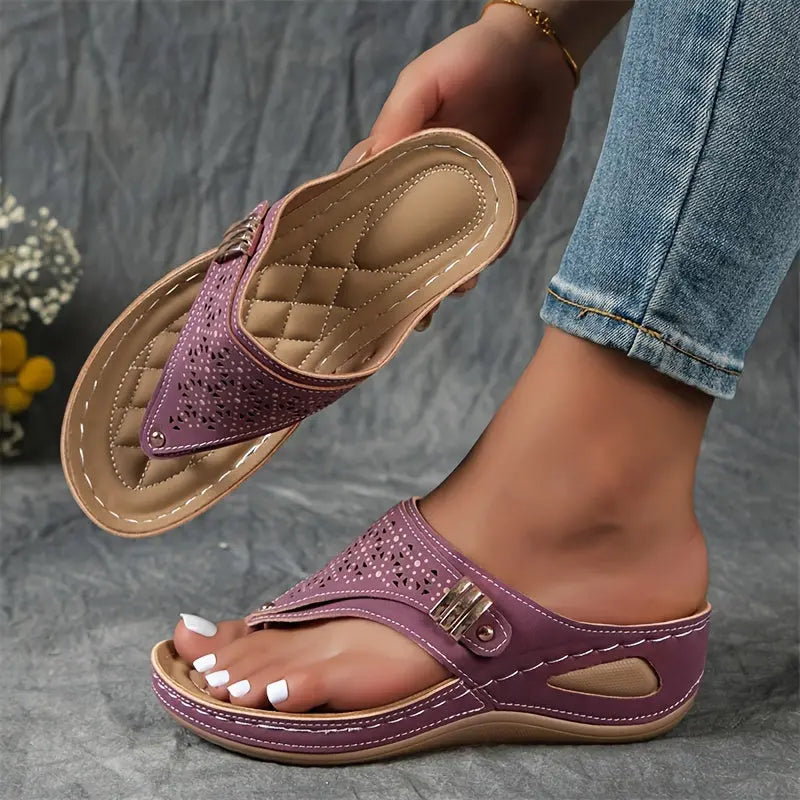 Élodie - Women's Wedge-Toe Sandals