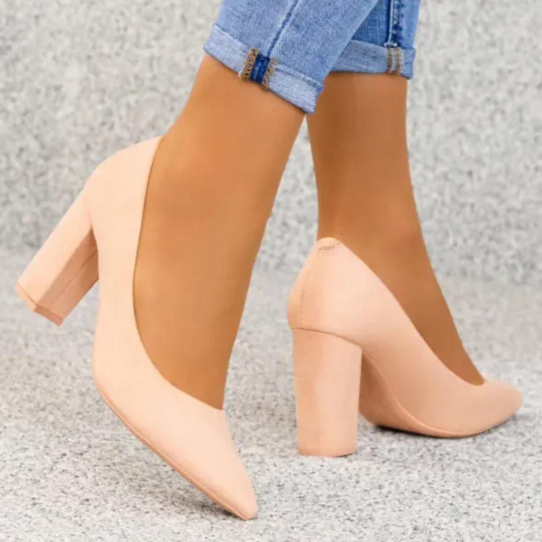 Marie Burgundy Pumps