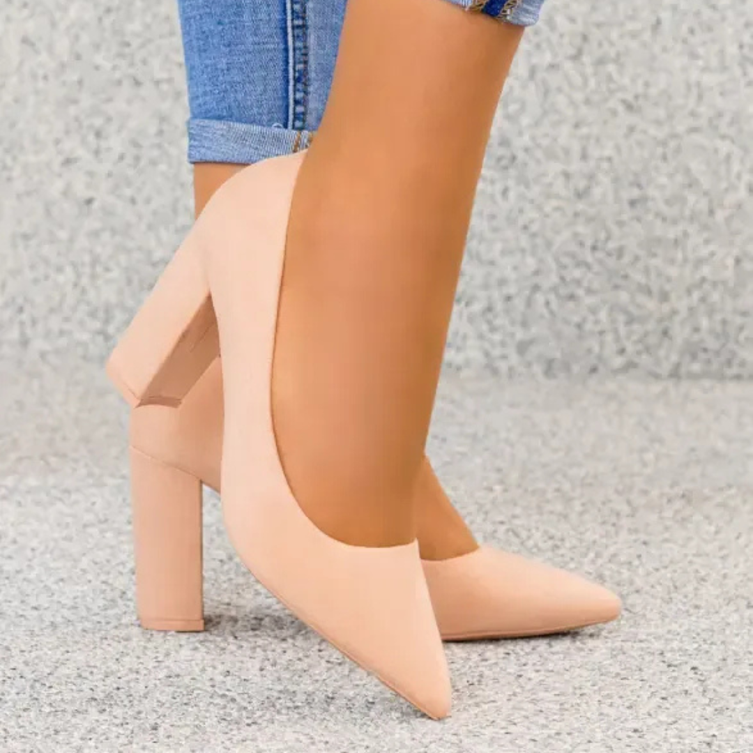 Marie Burgundy Pumps