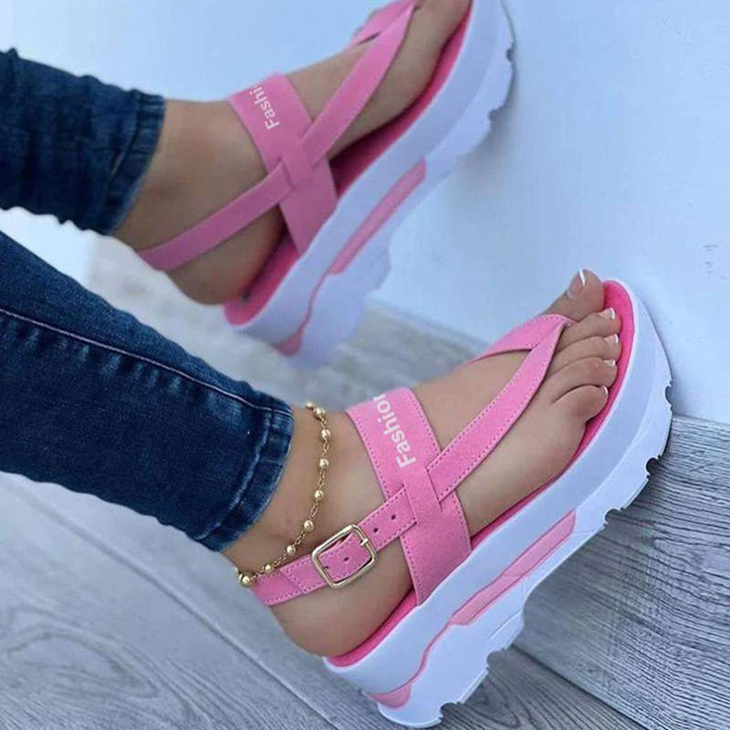 Susan - Orthopedic Platform Thong Sandals