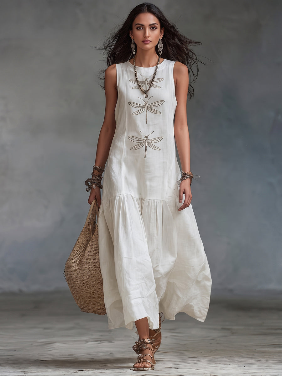Geneva | Mouwloze maxi-jurk