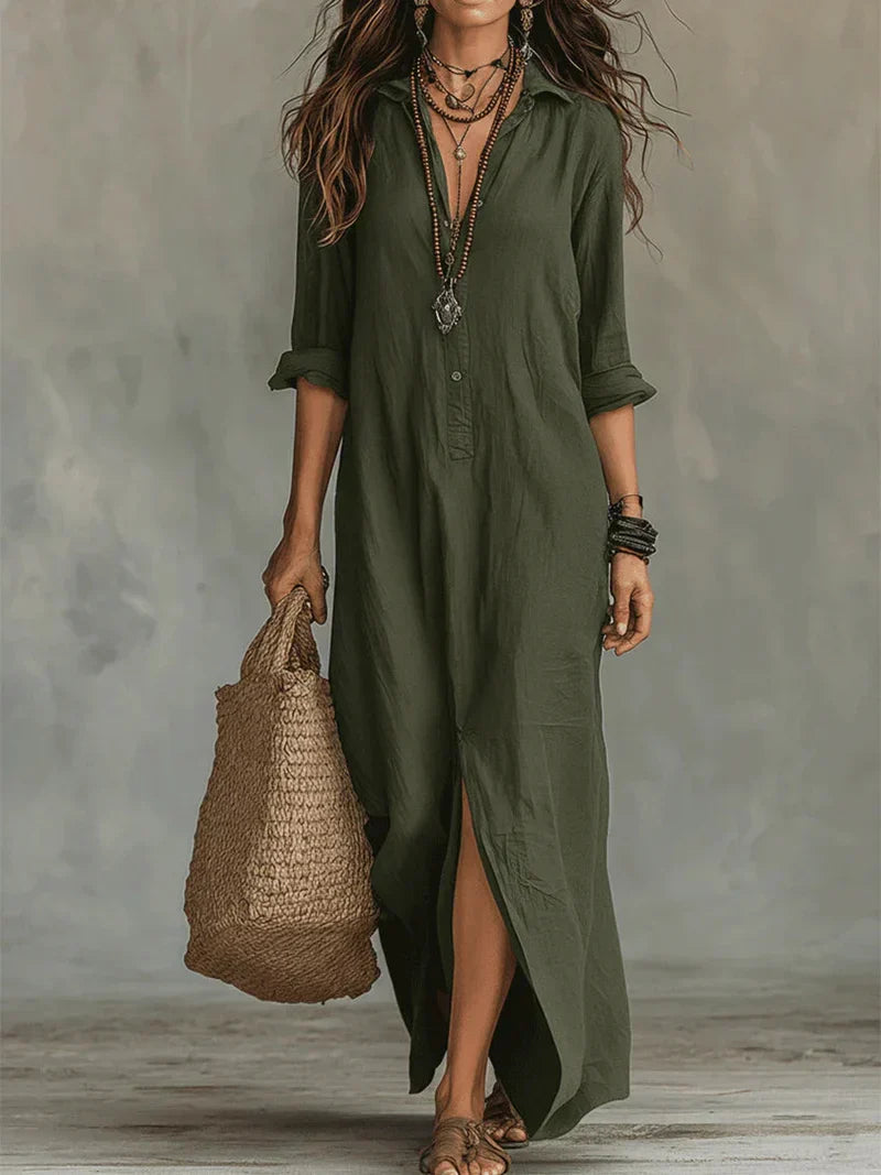 WILLOW | Een comfortabele maxi-jurk met een flatterend silhouet. Veelzijdig voor dagelijks gebruik