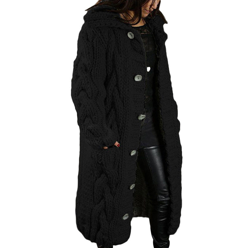 Oversized Cardigan Jas voor dames - Single-Breasted Trui