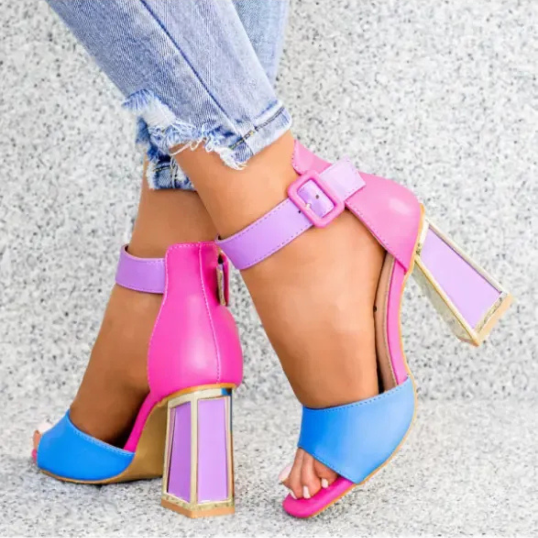 Allison Colorful Heeled Sandals