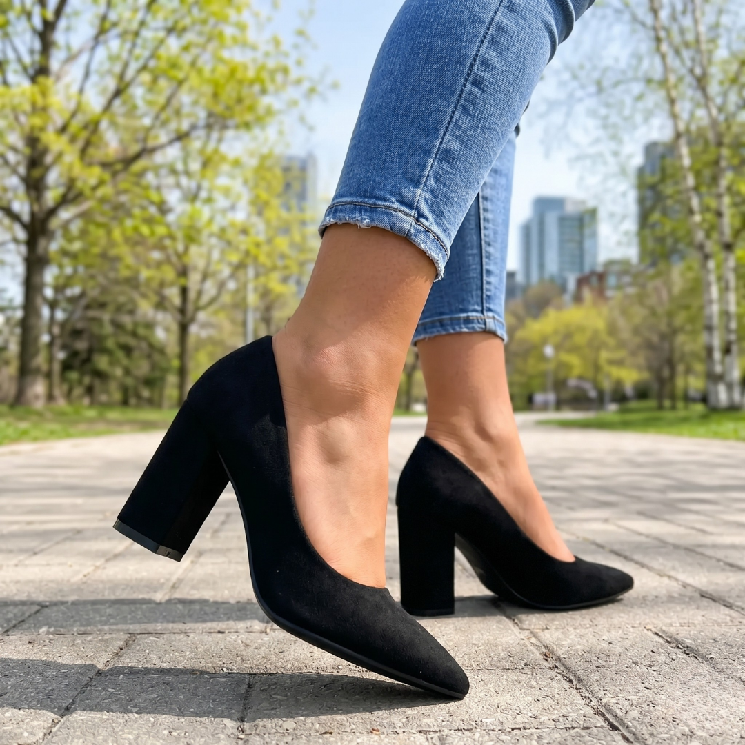 Marie Burgundy Pumps