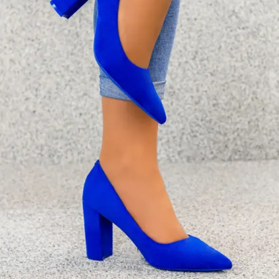 Marie Burgundy Pumps