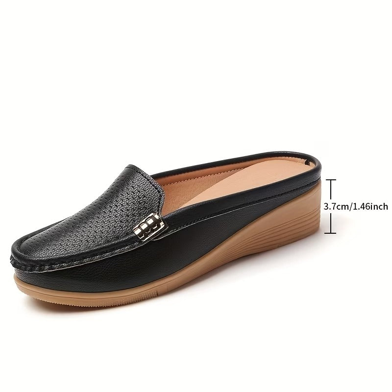 Alisha - Slip-on, lightweight, leather, everyday, orthopedic moccasins