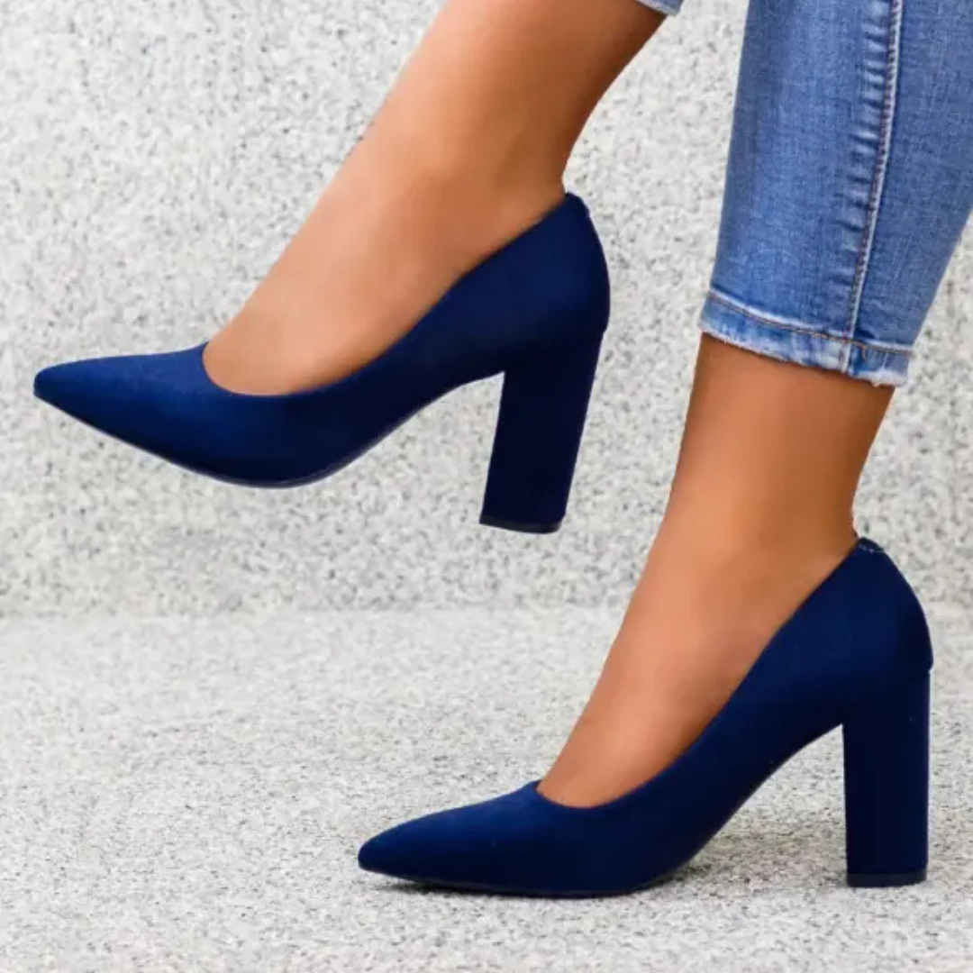 Marie Burgundy Pumps