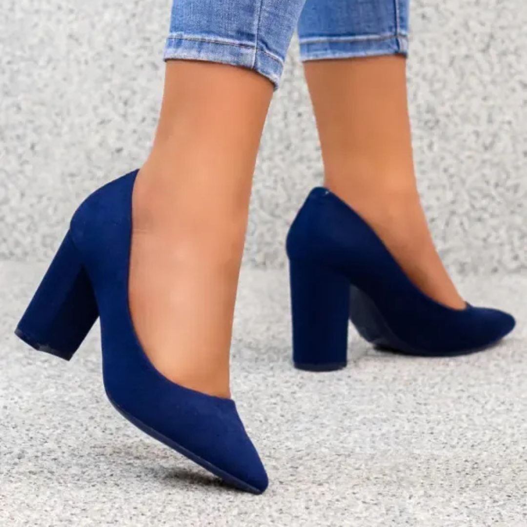 Marie Burgundy Pumps
