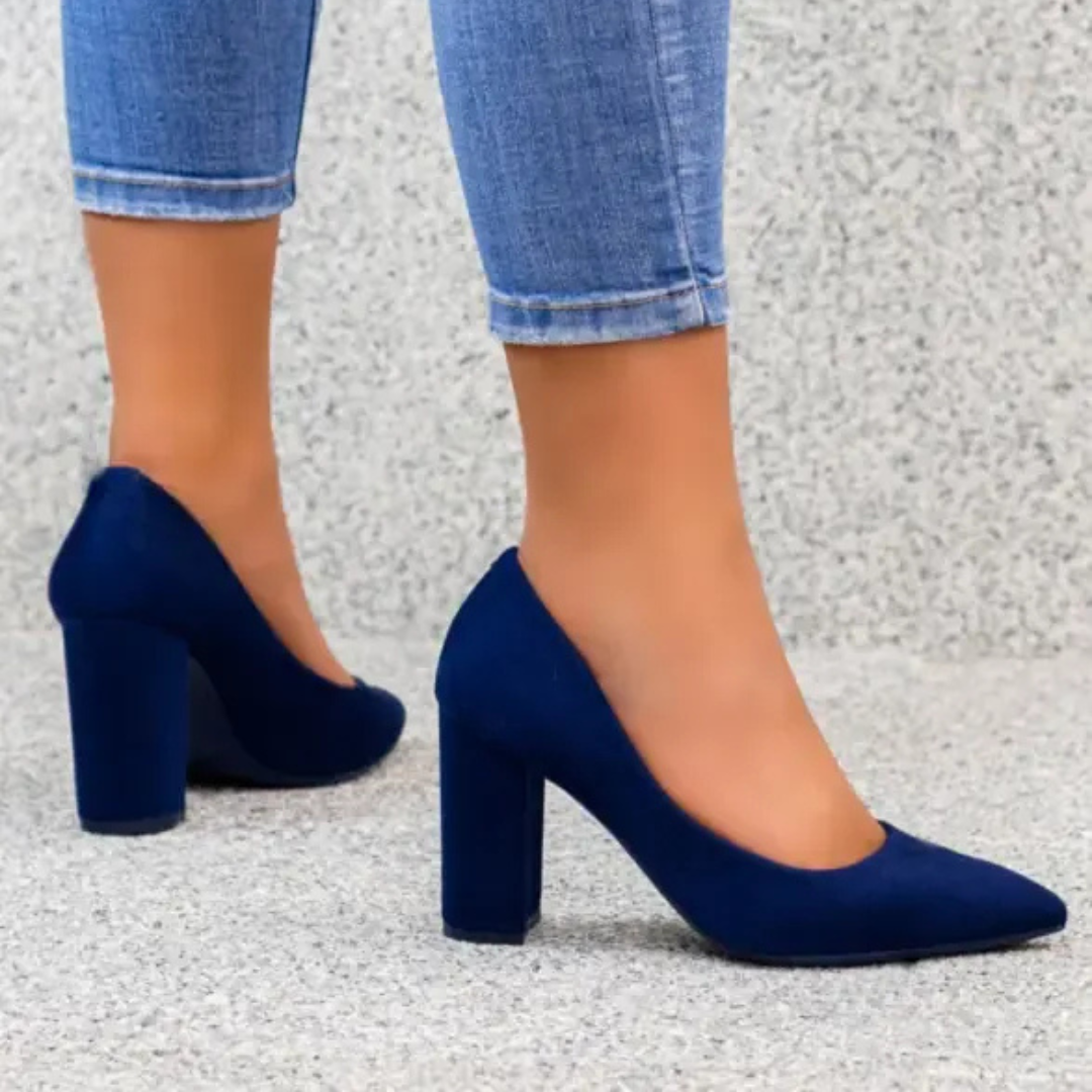 Marie Burgundy Pumps