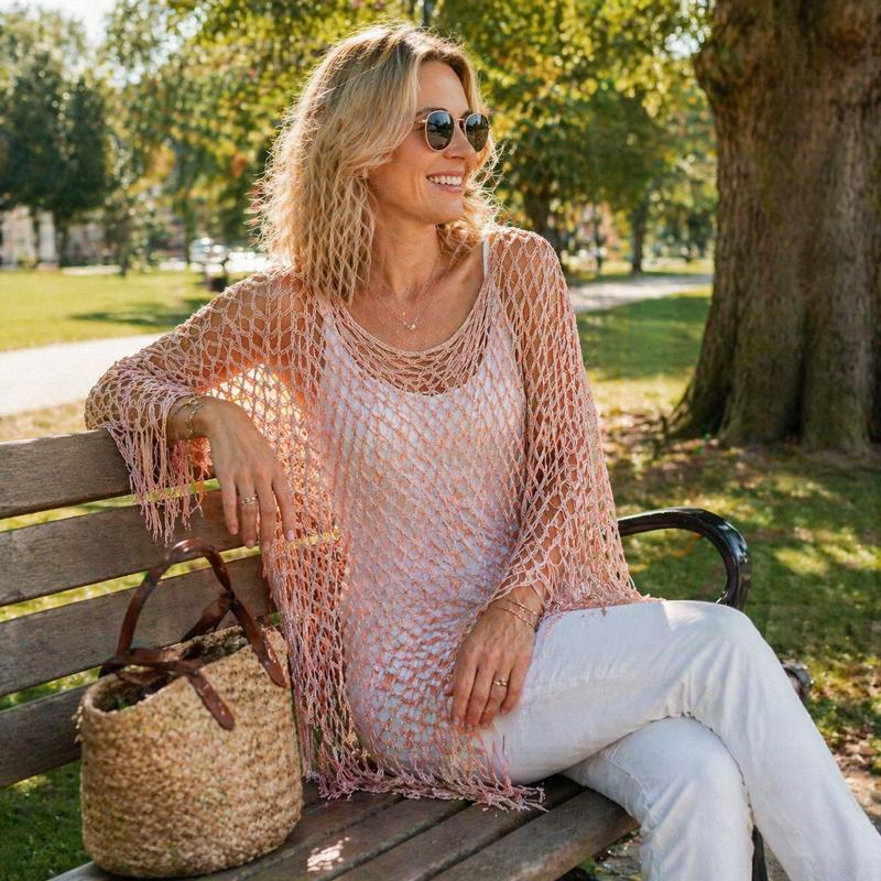 Mila™ | Zomerkleding van metallic haakwerk – Licht, luchtig & Een eenvoudige en stijlvolle zomeroutfit