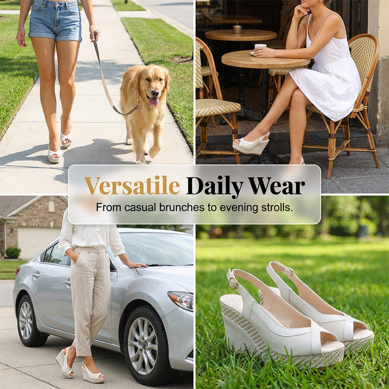Debra - Orthopedic Open-Toe Wedge Sandals