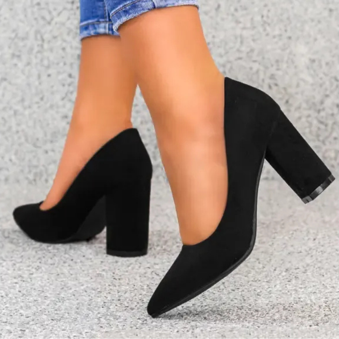 Marie Burgundy Pumps