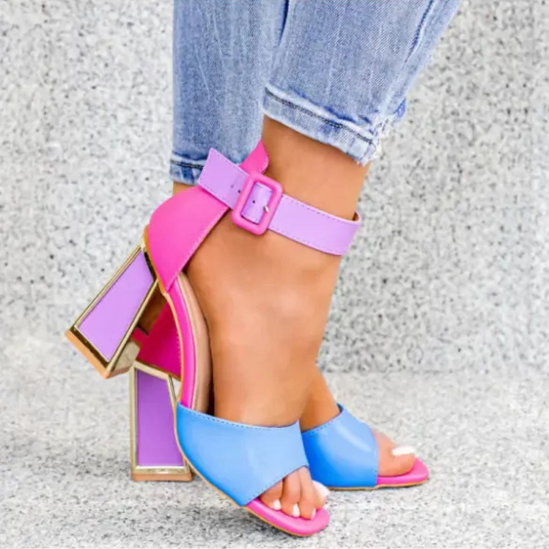 Allison Colorful Heeled Sandals