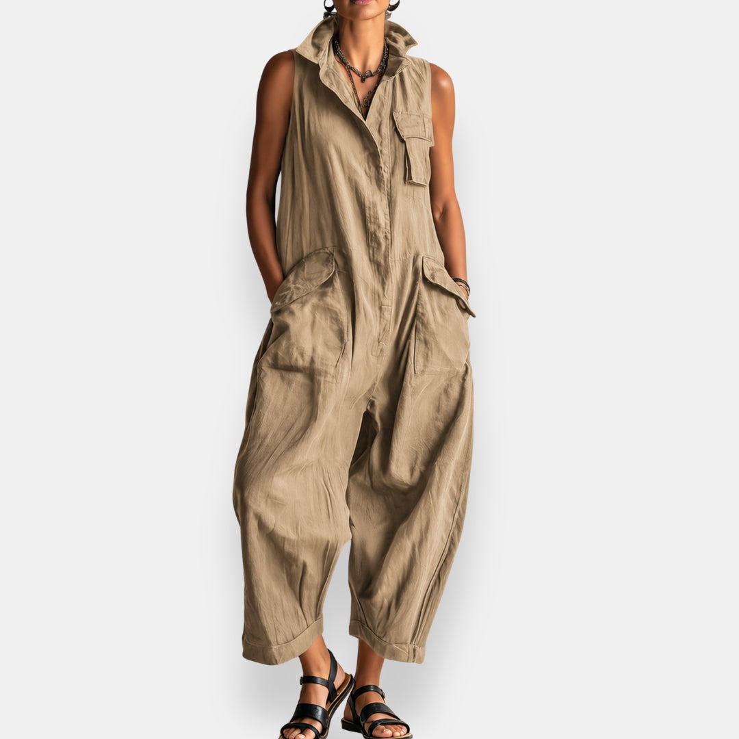 Geraldine | Oversized mouwloze jumpsuit