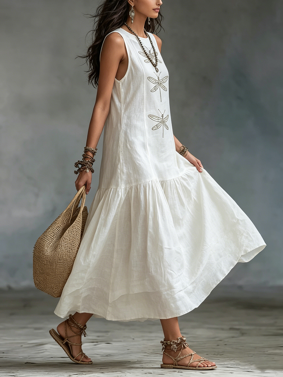 Geneva | Mouwloze maxi-jurk