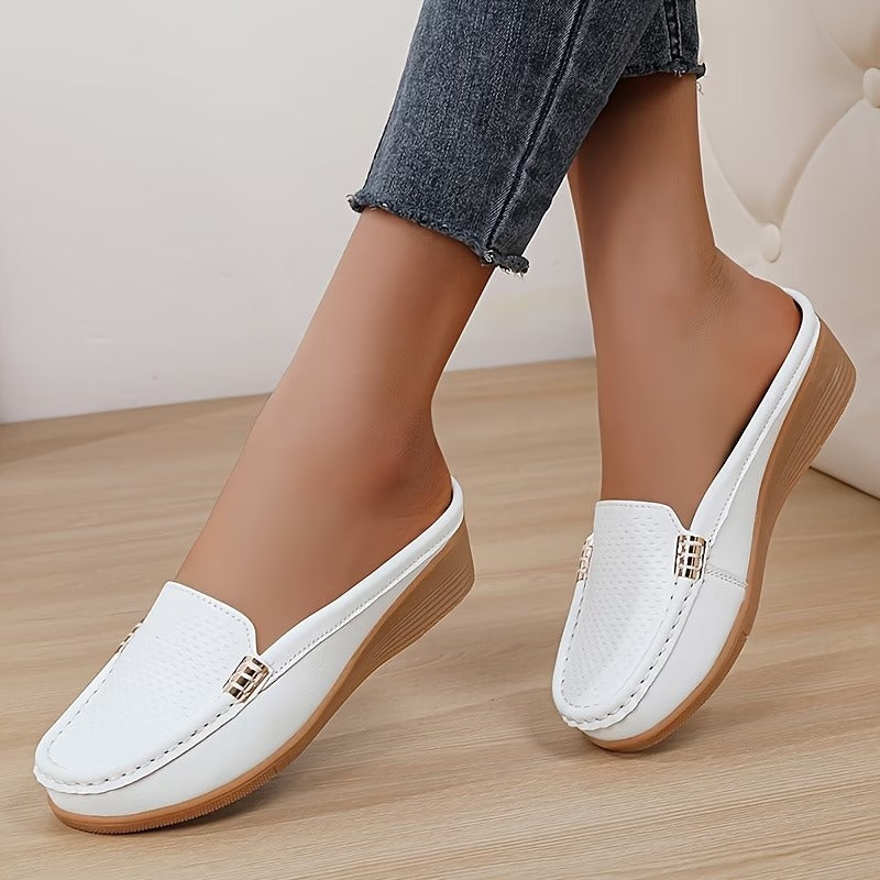 Alisha - Slip-on, lightweight, leather, everyday, orthopedic moccasins