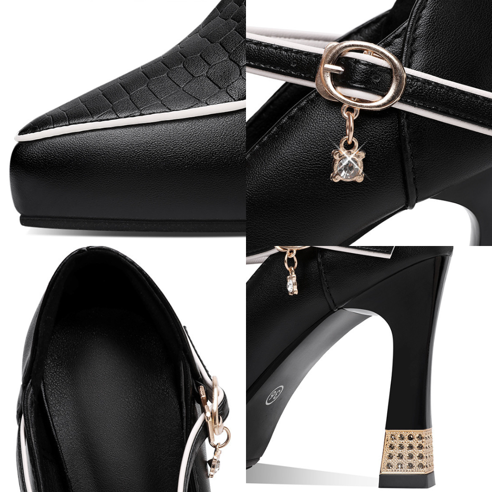 Aurora – Jeweled T-Bar Pumps