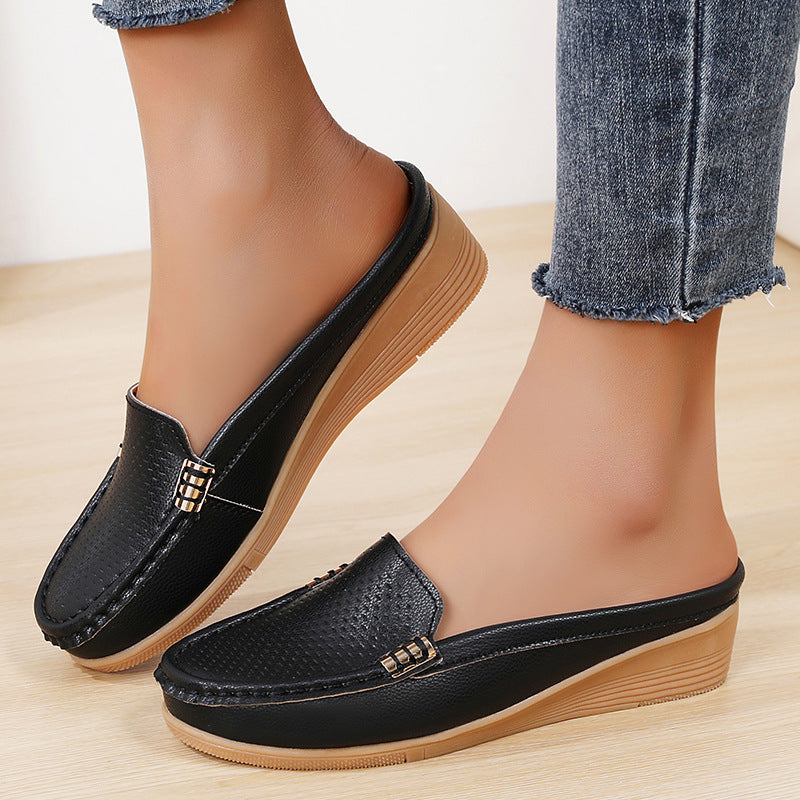 Alisha - Slip-on, lightweight, leather, everyday, orthopedic moccasins