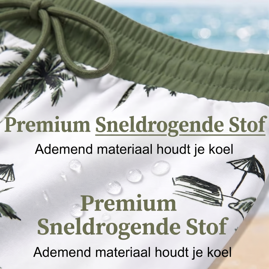 Vanessa - Omslag en crisscross mouwloze bikinitop + broek met trekkoord