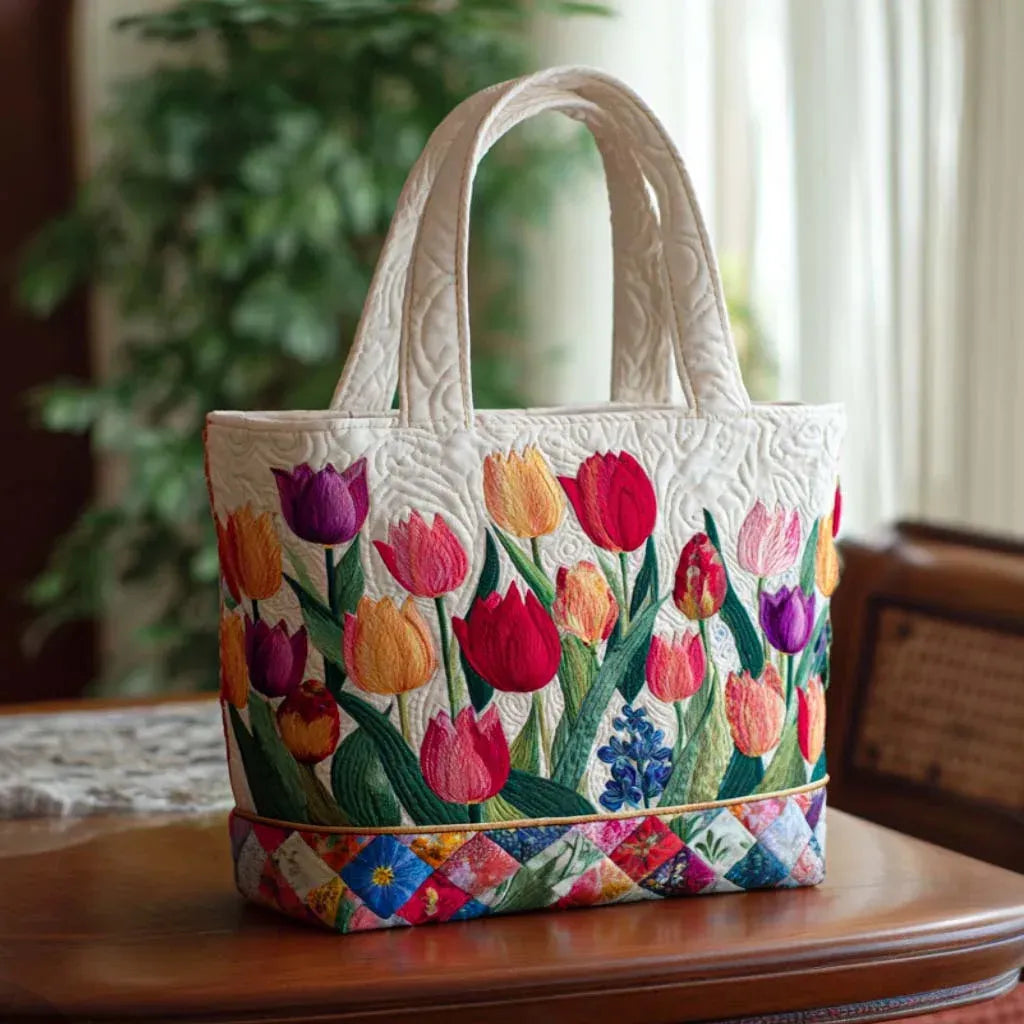 Printed Tulip Bag
