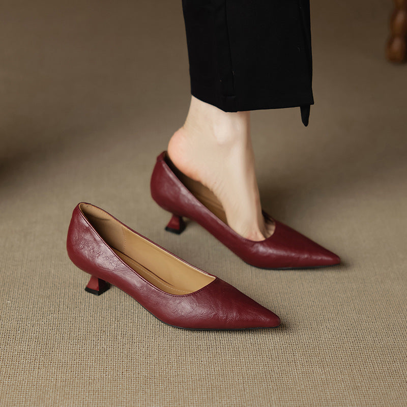 Aeris Genuine Leather Heels