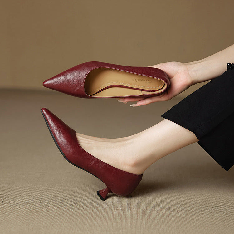 Aeris Genuine Leather Heels