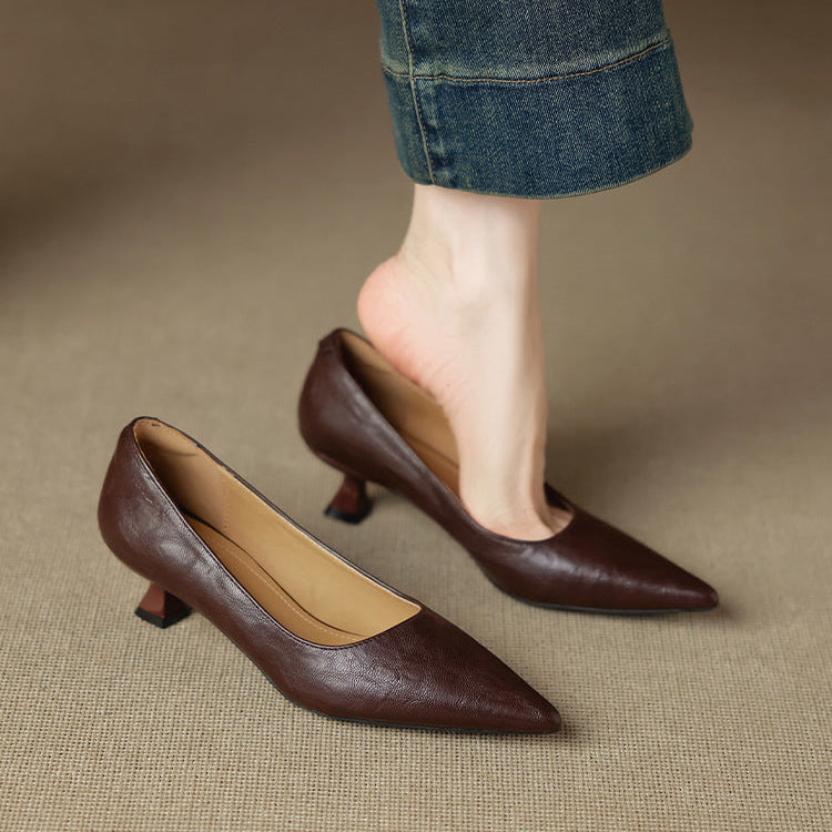Aeris Genuine Leather Heels