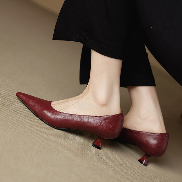 Aeris Genuine Leather Heels
