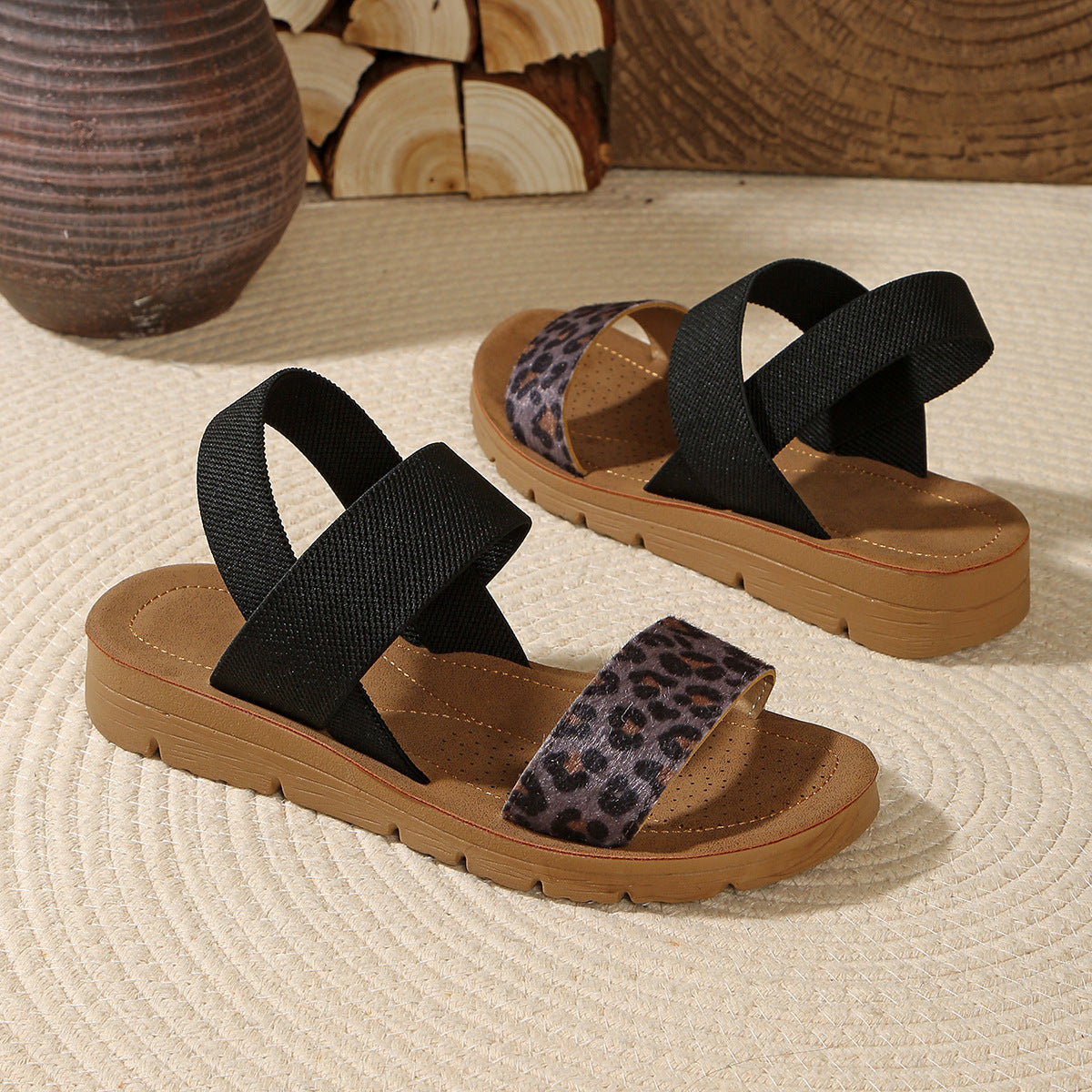 Ines™ | Orthopedische sandalen met dikke plateauzool en bandjes